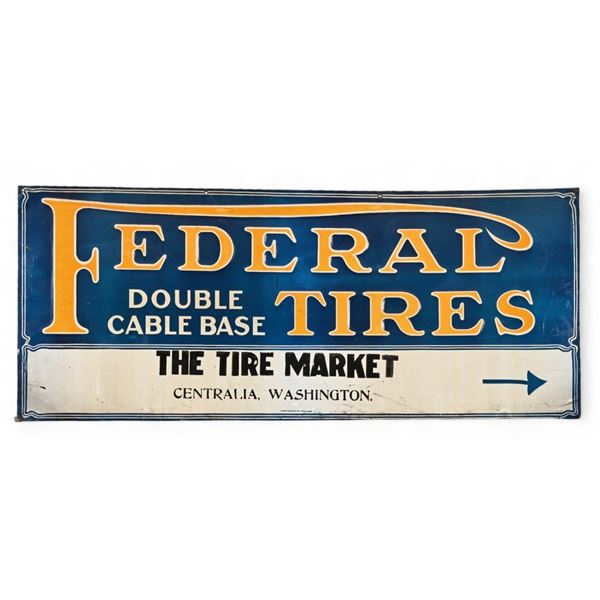 Federal Tires Tin Sign
