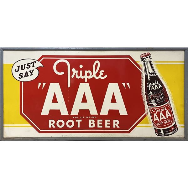 Triple AAA Root Beer Sign 4x8
