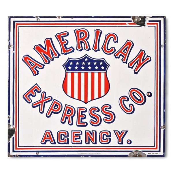 American Express Porcelain Sign