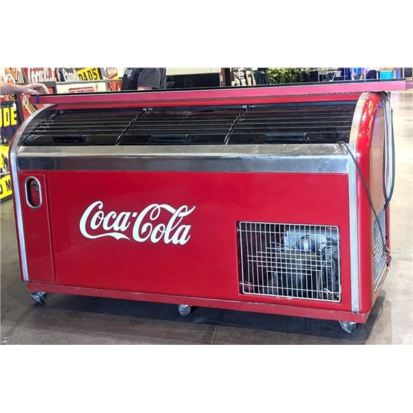 Coca-Cola Cooler & Sign