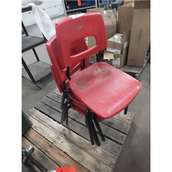 4 Kids Stacking Chairs