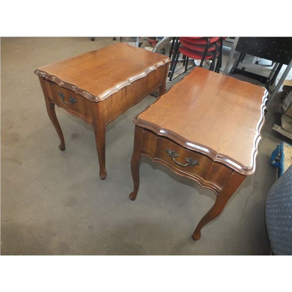 2 Wooden End Tables