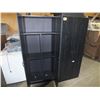 Image 2 : 2 Black Wooden Cabinets