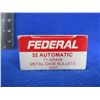 Image 2 : 32 Auto 71gr Metal Case Federal Cartridges - Box of 50