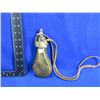 Image 1 : Vintage Brass Powder Flask with Leather Strap