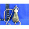Image 2 : Vintage Brass Powder Flask with Leather Strap