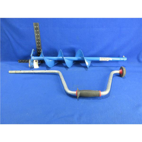 StrikeMaster Adjustable Height Ice Auger - 6" Blade