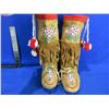 Image 3 : Native American Mukluks with Beadwork and Fringes