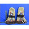Image 1 : Native American Leather Mitts with Beadwork and Fur
