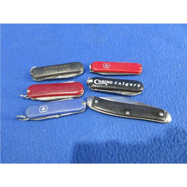 6 Key Chain Folding Pocket Knives