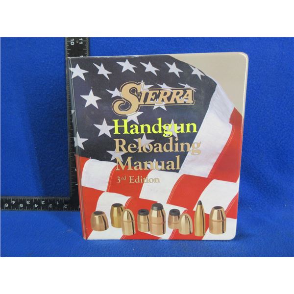 1 Book - Sierra Handgun Reloading Manual - 3rd Edition
