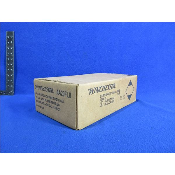 20 Ga. 2 3/4" 8 Shot Winchester Shotshells - Carton of 250