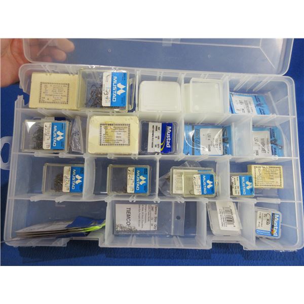 Assorted Fly Tying Hooks in Plano Case