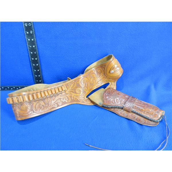 Leather Belt and Holster (Right Hand)