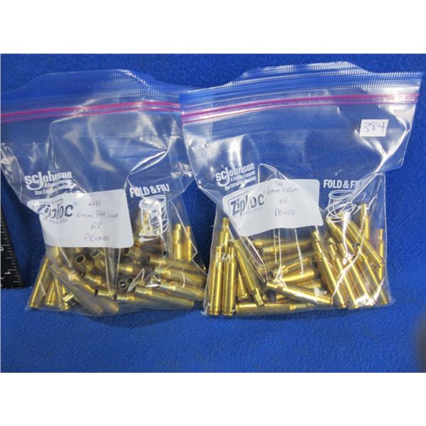 Primed Brass Only - 6MM Rem. RP and WW Headstamp