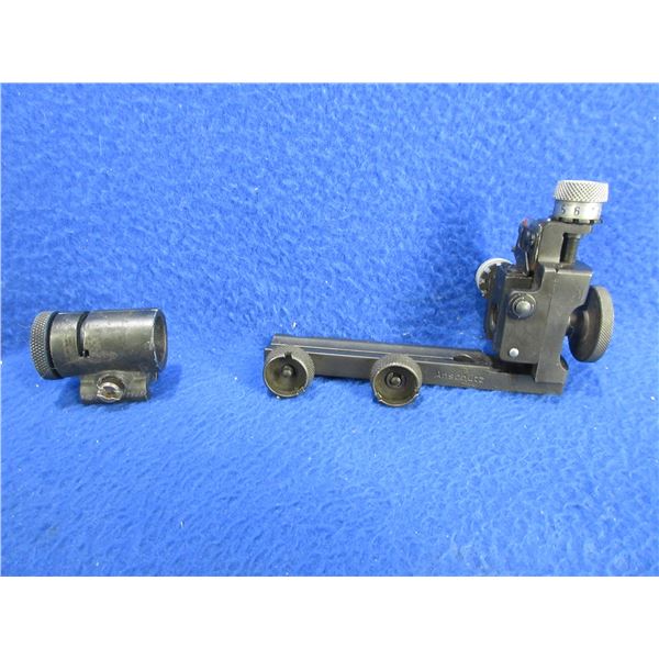 Anschutz Rear Aperture and Front Globe Peep Sights