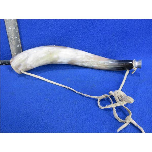 Powder Horn Blank - Partly Finished - Has a 1" crack