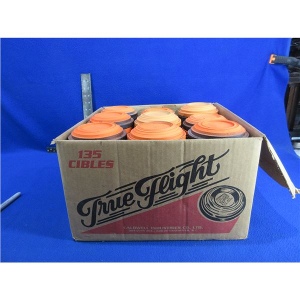 True Flight Orange Dome Clay Shooting Targets