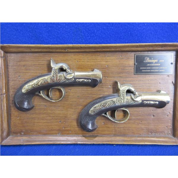 Vintage B.P. Co. Deringer 1858 .44 Cal Wall Hanging Plaque