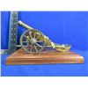 Image 1 : Vintage Brass and Wood Cannon Replica Ornament