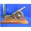 Image 3 : Vintage Brass and Wood Cannon Replica Ornament