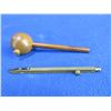 Image 1 : Muzzleloader Brass Capper and Wood Ball Starter