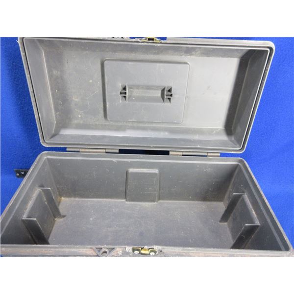 Plastic Tackle/Tool Box - 15" x 7" x 7" High - Tray is Missing