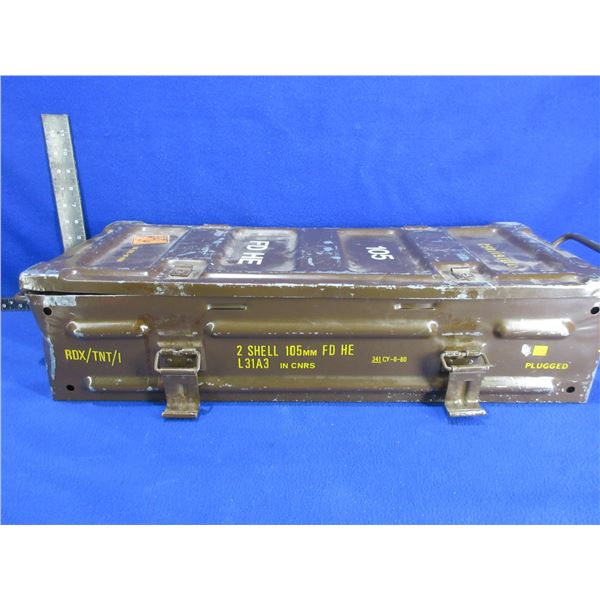 Metal Military Ammo Can - 24 1/2" x 10" x 5 3/4" High