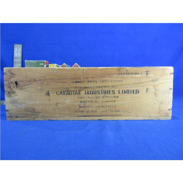 CIL Wood Ammo Box with Empty Ammo Boxes
