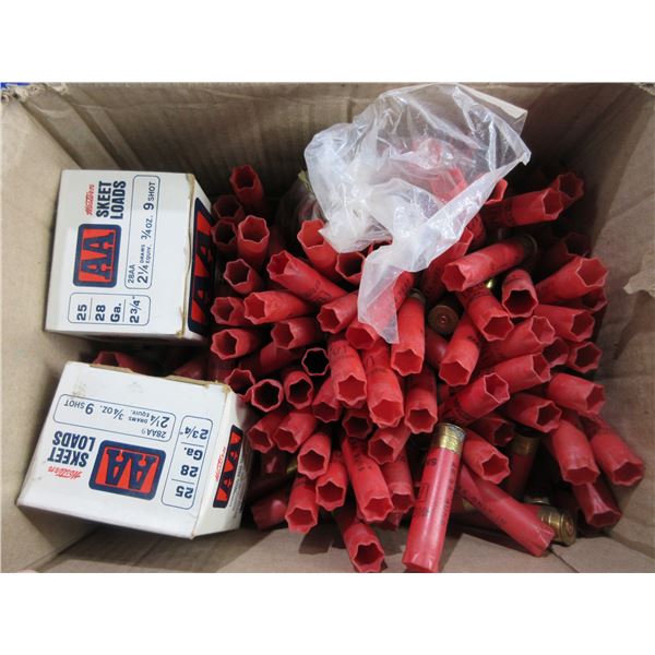 28 Gauge Shotshell Hulls - Box of Approx. 200