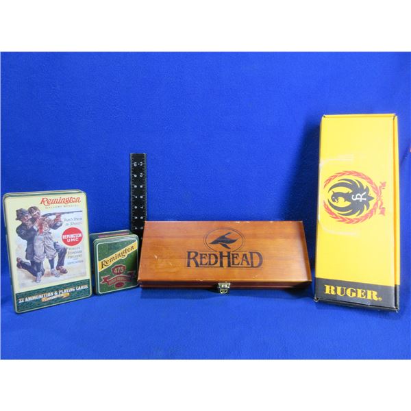 4 Empty Collector Boxes and Tins