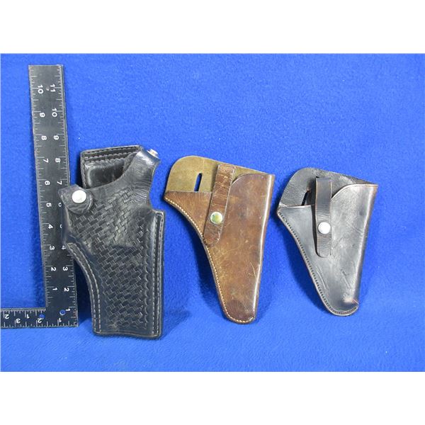 3 Leather Holsters - Right Hand