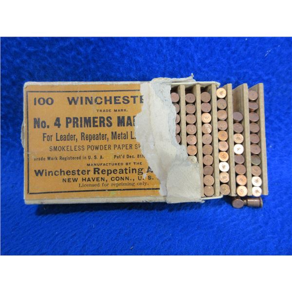 Collector Primers - Winchester No. 4 Primers Marked "W"