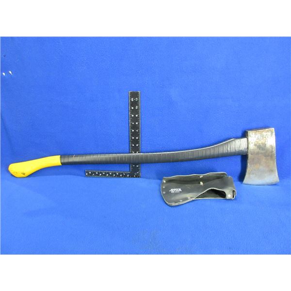 36" Axe with Leather Sheath - 4 1/2" Blade