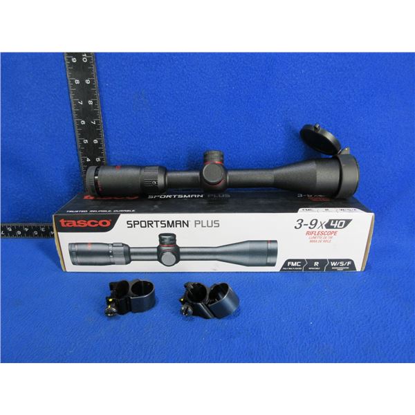 Tasco Sportsman Plus 3-9x40 Scope - Appears Clear
