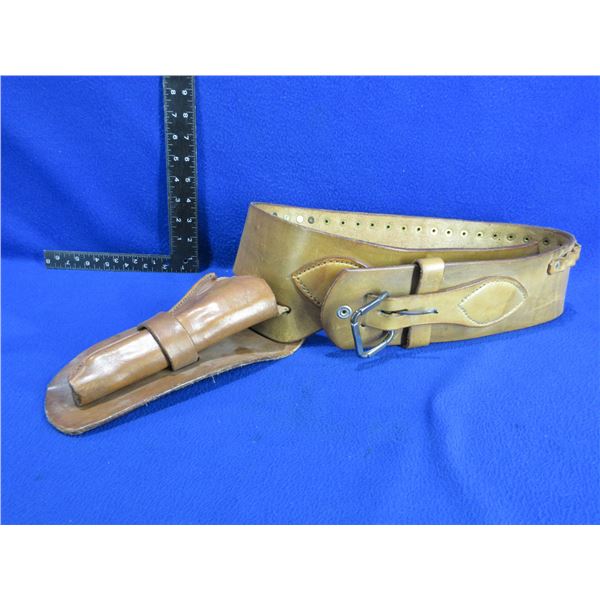 Leather Belt and Holster - Right Hand