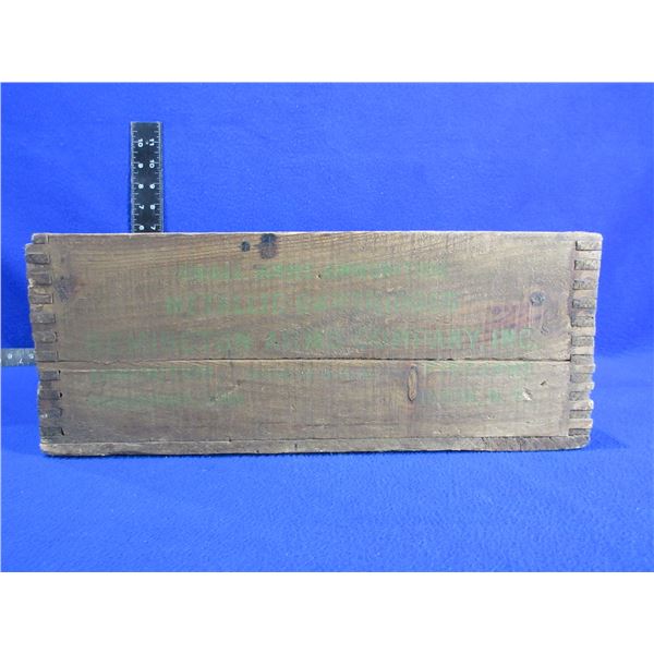 Remington Wood Ammo Box with 13 Empty Ammo Boxes