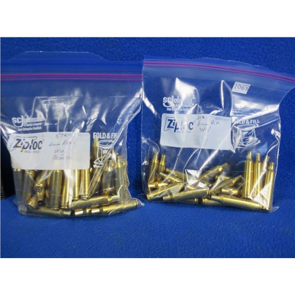 Primed and Unprimed Brass Only - 6MM Rem.