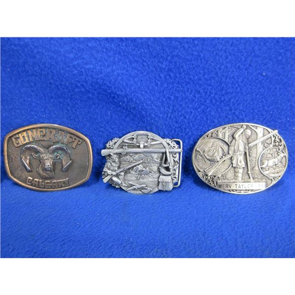 3 Belt Buckles