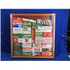 Image 1 : Glass & Wood Display Case Full of Empty Ammo Boxes
