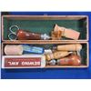 Image 1 : Leather Sewing Kit in Wood Case