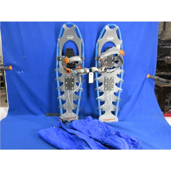 Faber North Venture Snow Shoes w/ Blue Gaiters - 9" x 29"