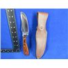 Image 2 : Huntshield Fixed Blade Knife with Leather Sheath