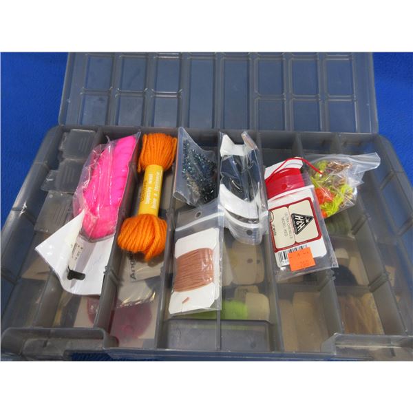 Lot of Assorted Fly Tying Chenille in Plano Case