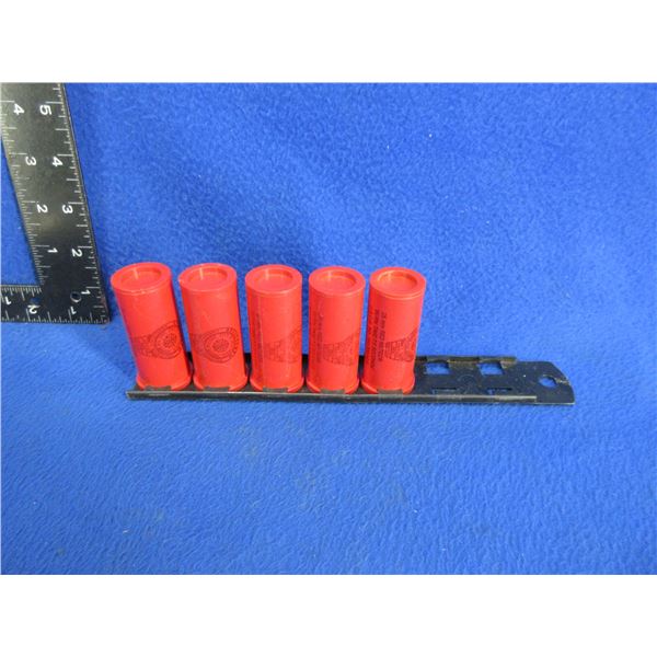 25MM Red Meteor Flares - Dated 1992 - 5 Flares on a Clip