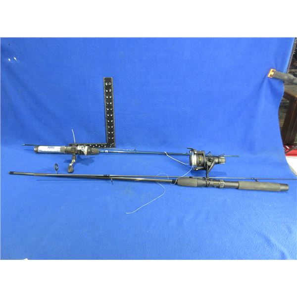 2 Spinning Fishing Rods with Reels