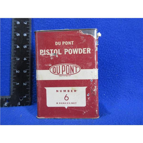 DuPont Pistol Powder No. 6 in Collector Tin