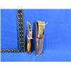 Image 2 : Fixed Blade Knife with Leather Sheath - 4 1/4" Blade