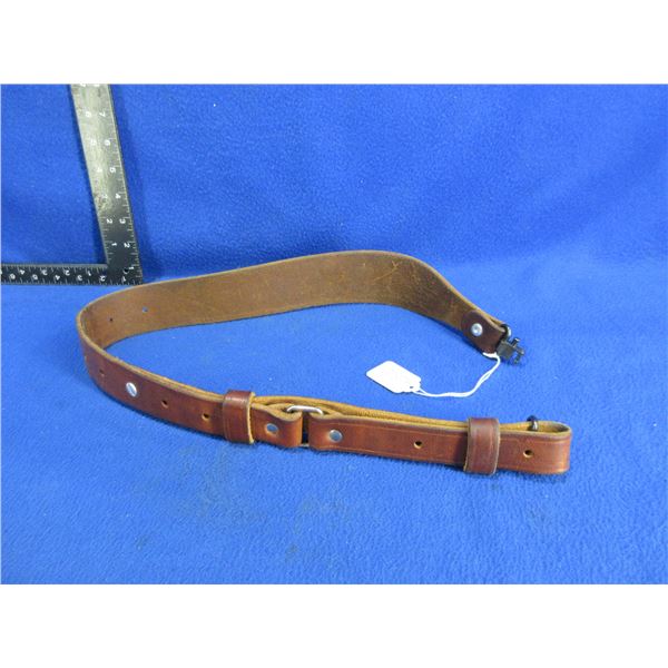 Leather Rifle Sling with Swivels