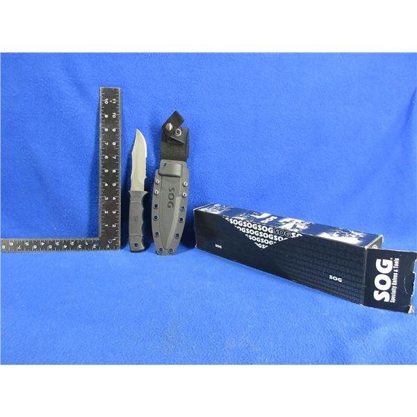 SOG M37-K Seal Pup Fixed Blade Knife with Kydex Sheath